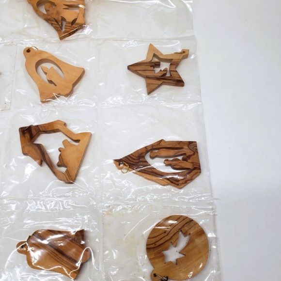 Jesus holy land ornaments ISREAL Olive Wood Christmas, Nativity, Star Bethlehem - Picture 4 of 10